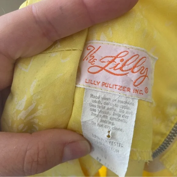 Vintage The Lilly Pulitzer Yellow Dress - Picture 2 of 13